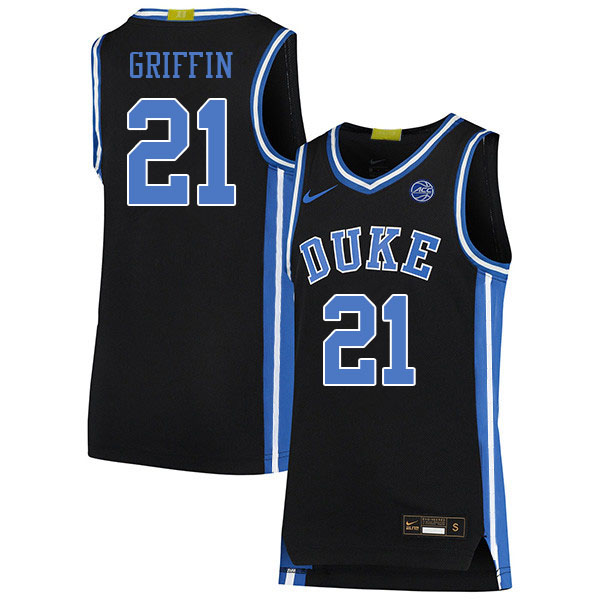 Men #21 AJ Griffin Duke Blue Devils College Basketball Jerseys Sale-Black